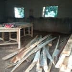 Photos about the desks and tables.