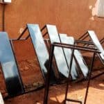 Photos about the desks and tables.